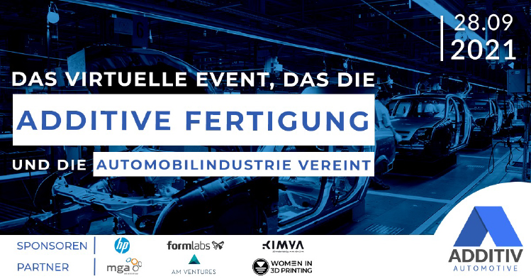 ADDITIV Automotive, die virtuelle Veranstaltung rund um die additive Fertigung in der Automobilindustrie