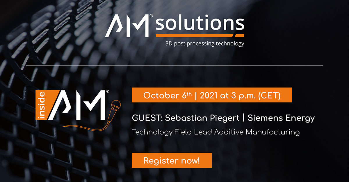 “inside AM” is returning on October 6th together with Siemens Energy!